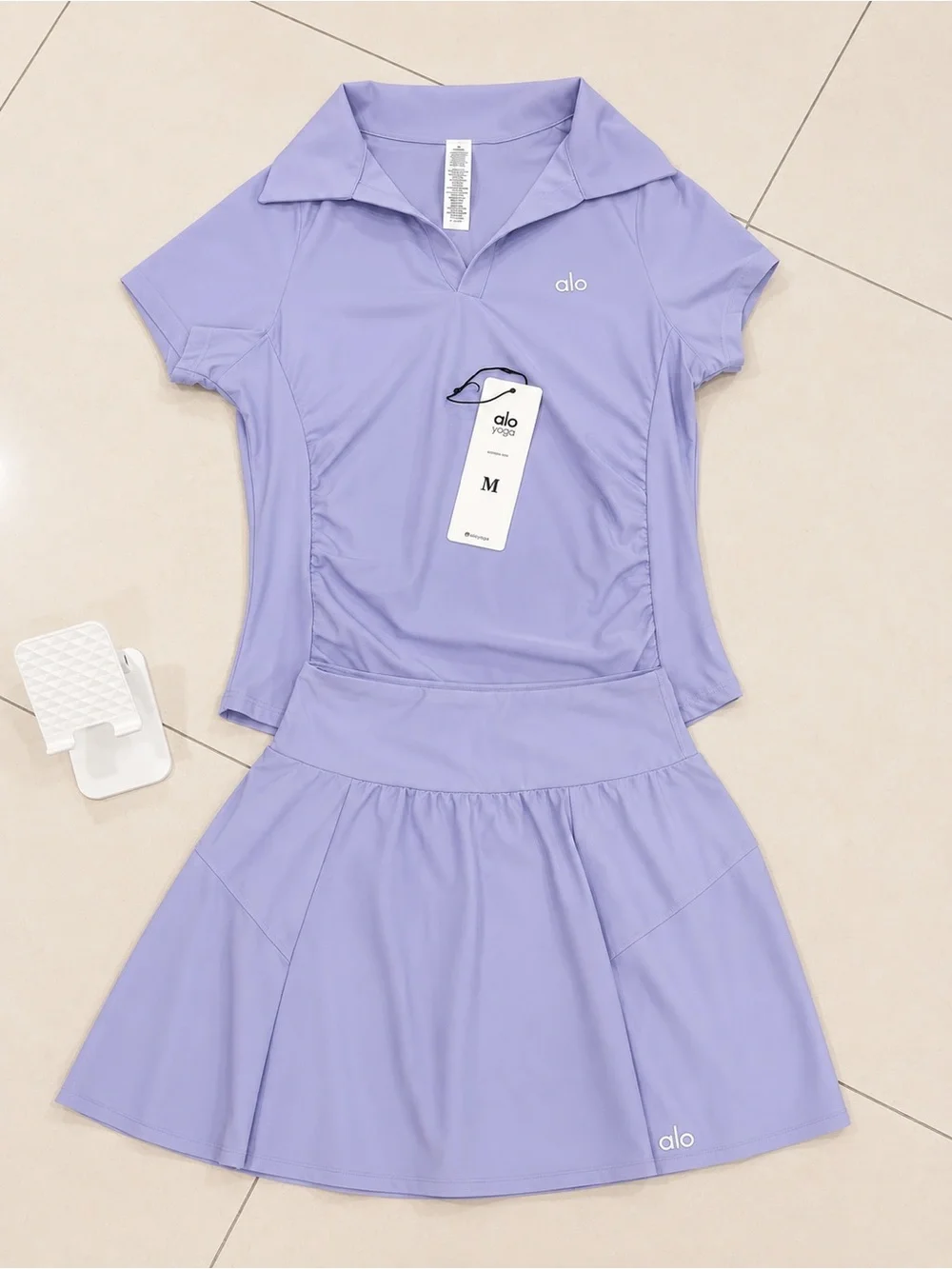 ALO Yoga Lavender Polo Active Dress - Lavender